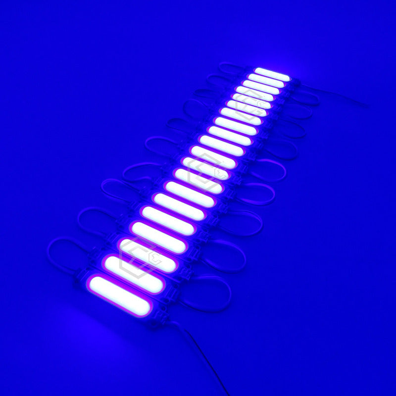 Tira 20 Módulos De Led Cob Plasma Encapsulados Reforzados