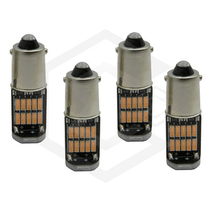 4 Focos De Pellizco 26 Led T11 Ba9s Bay9s Canbus 12v