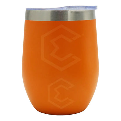 Termo Vaso Whiskero Personalizado Nombre O Logo Láser 12oz Naranja