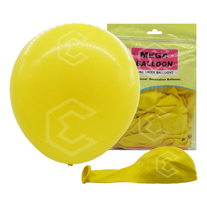 Bolsa 25 Globos Amarillo Brillosos #18 Fiestas Bodas Latex Amarillo Brilloso