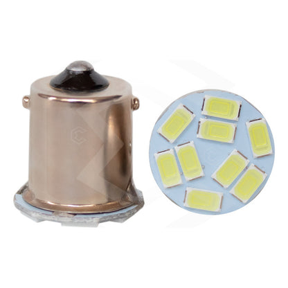 Par Focos 1156 1157 Led Cob Cuarto Stop Direccional Reversa