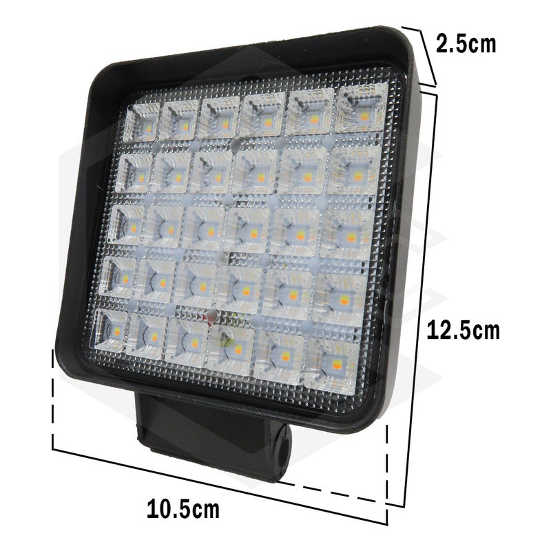 Par De Faros 24 Leds 9-30v 72w Blanco/ambar 5 Funciones T
