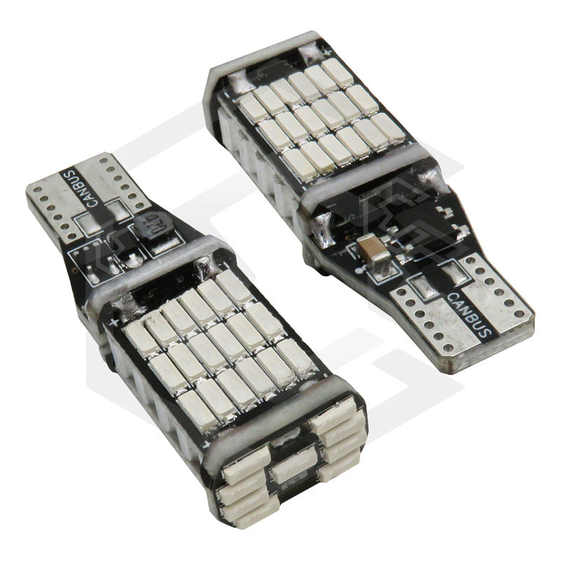 10pzs Focos Led T15 W16w Canbus 45 Smd 4014 1800lm Auto 12v