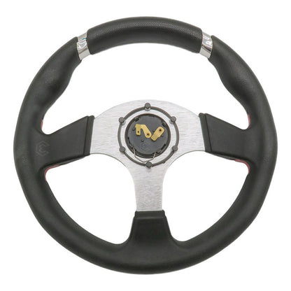 Volante Deportivo Universal De Metal Con Agarre En Cromo