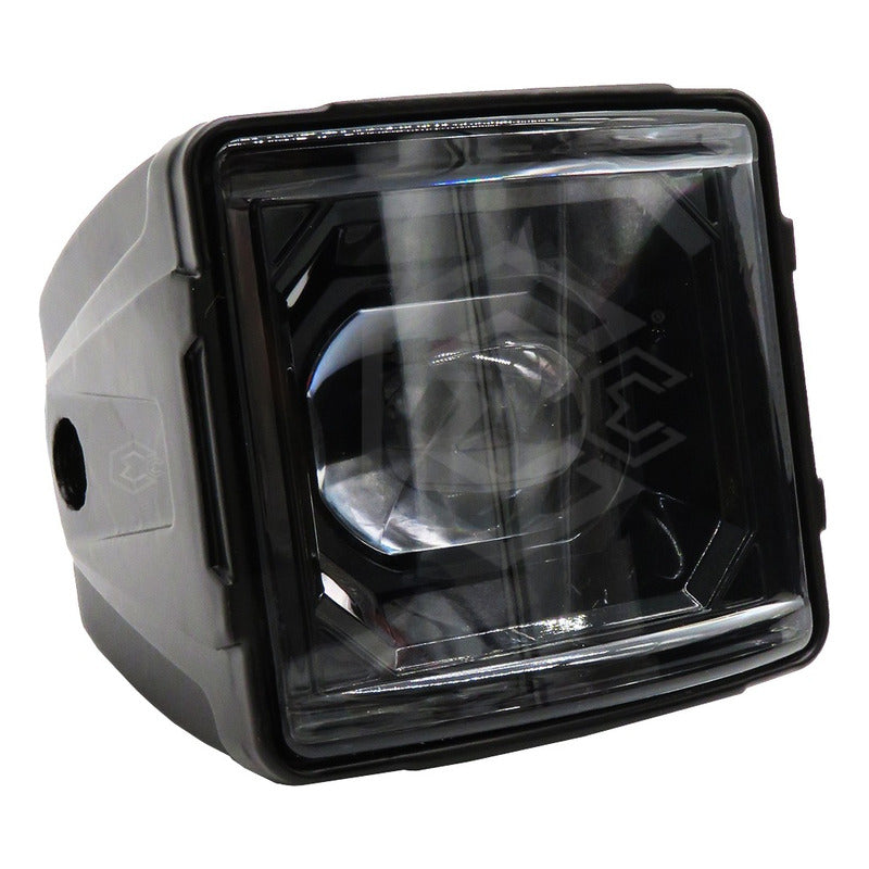 Par Faro Universal Cuadrado Bicolor Rojo 16 Hiper Led 12-24v