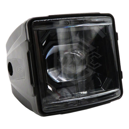 Par Faro Universal Cuadrado Bicolor Rojo 16 Hiper Led 12-24v