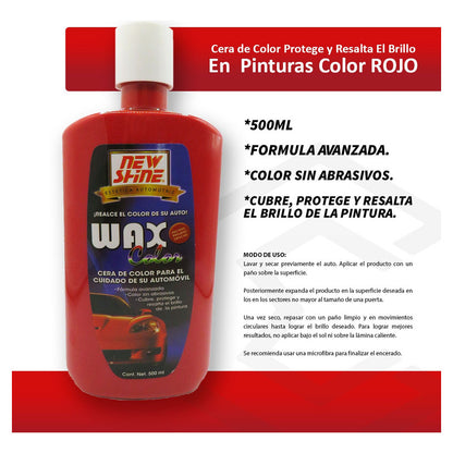 2 Cera Wax De Color Proteje Y Resalta El Brillo En Pintura