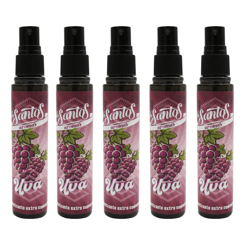 5 Aromatizante Botella Spray Liquido 60ml Auto Casa Ambiente