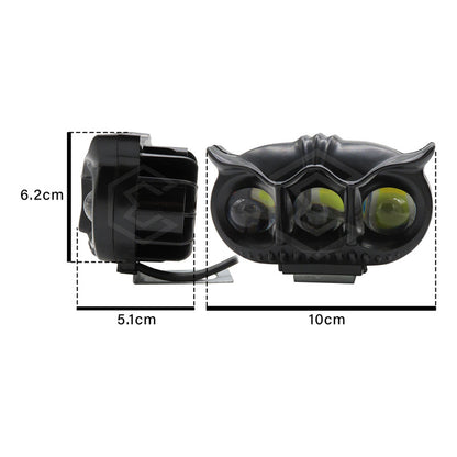 Par Faros 24 Leds 3 Lupas Bicolor Ojo Demonio Estrobo 12-24v