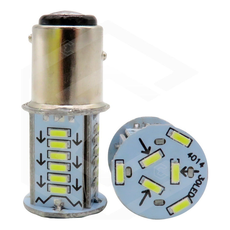 2 Focos Calavera 1157 1156 3157 7440 7443 30 Led Estrobo 12v