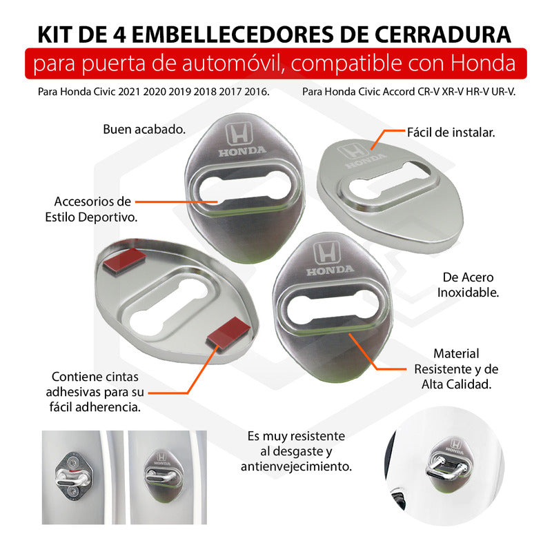 Embellecedor De Cerradura De Puerta Civic City Crv Hrv Crz T