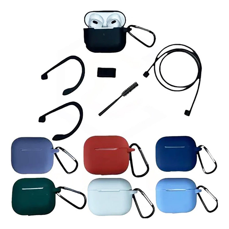 Estuche Protector 7en1 Y Kit De Accesorios Para AirPods Pro3