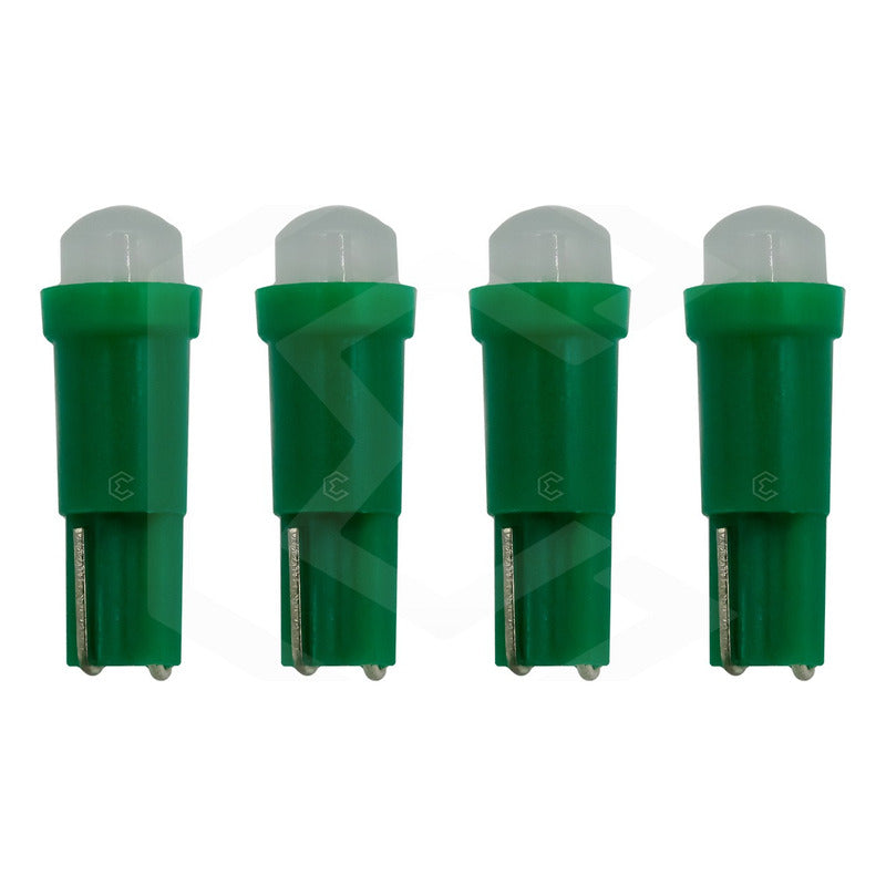 Kit 4 Focos 1 Led Pellizco T5 2721 Tablero Cluster Tipo Vela