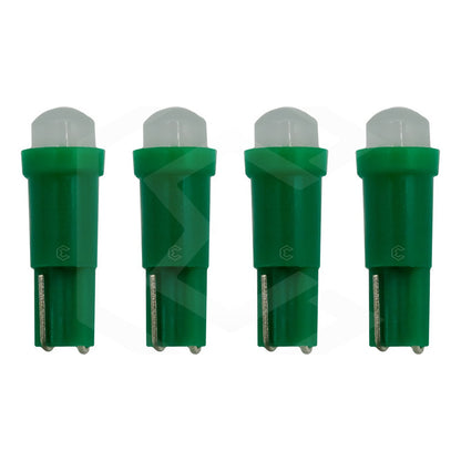 Kit 4 Focos 1 Led Pellizco T5 2721 Tablero Cluster Tipo Vela