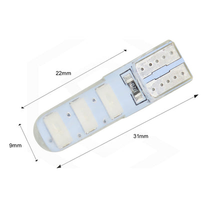 Kit De 10 Focos De Pellizco T10 6 Gel Leds Smd Alta Potencia