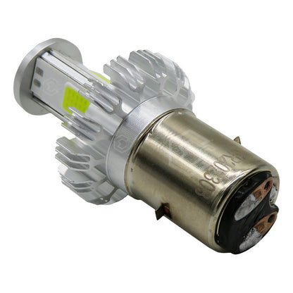 Foco De Carro/moto H4 2 Polos Ba20d Con Luz Led 4 Caras 15w