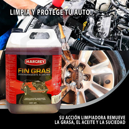 Fingras 5lt Limpiador Rines Motor Grasa Tapiceria Margrey