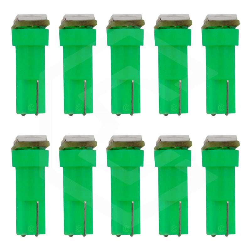 10 Focos Led Tablero De Mandos Cluster T5 2721 12v 7 Colores