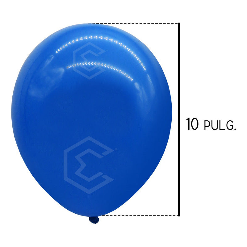 Bolsa 100 Globos Azul Brillosos #10 Fiestas Y Bodas Latex