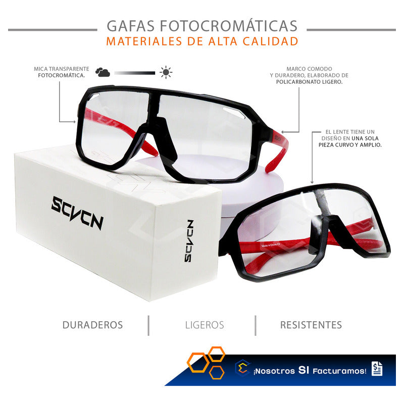 Lentes Gafas Gris Fotocromáticas Deportivas Proteccion Uv400 Gris