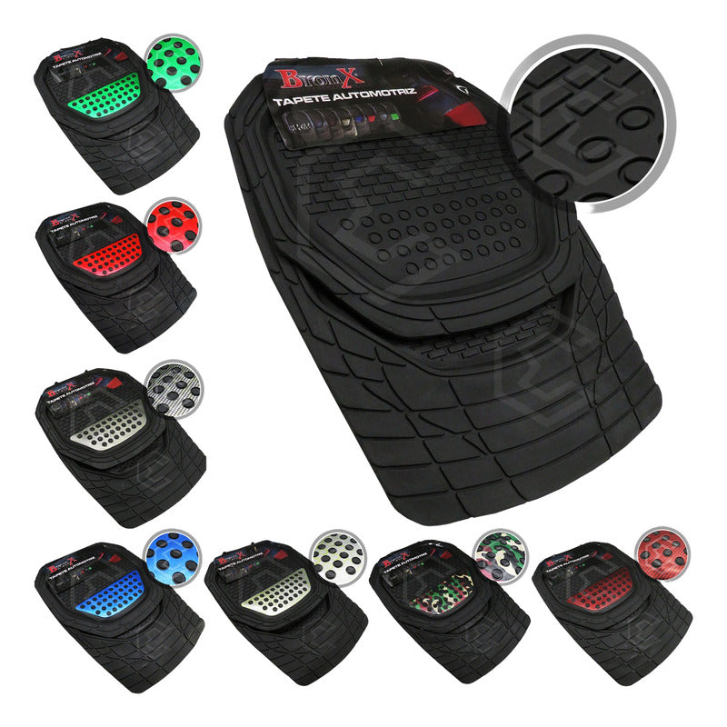 Tapete Tipo Charola Uso Rudo Auto Camioneta Juego 4 Piezas