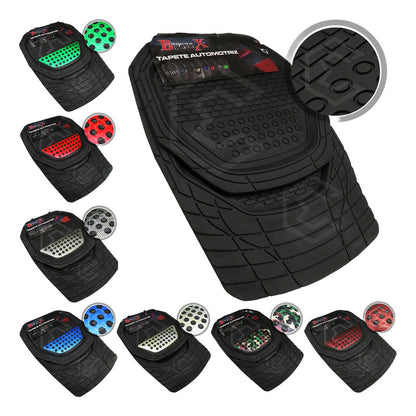 Tapete Tipo Charola Uso Rudo Auto Camioneta Juego 4 Piezas