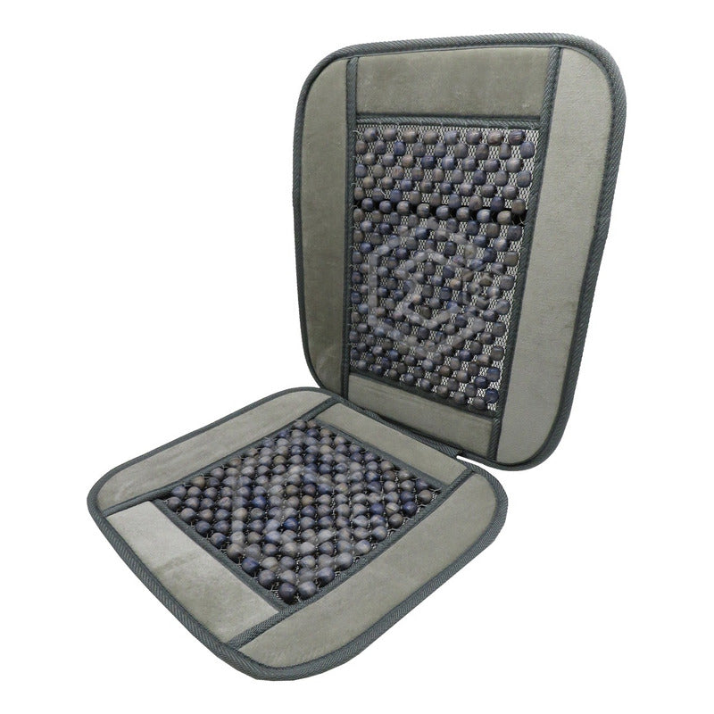 Respaldo Universal Asiento Bolitas De Madera Color A Elegir