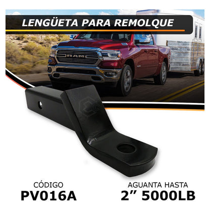 Lengüeta Recibidor Tirón Jalón Remolque Arrastre 2 PuLG