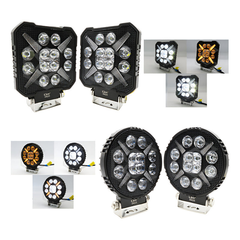 Par De Faros 24 Leds Bicolor Fijo Secuencial 12-24v