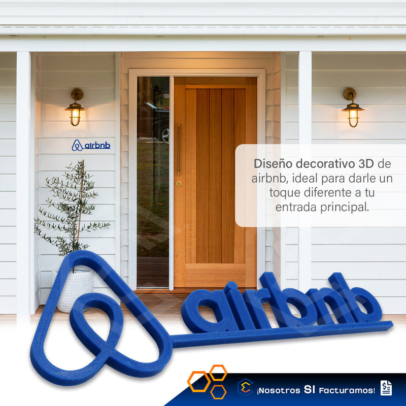 Letrero Airbnb Ideal Para Anfitriones Viajes Impreso 3d Petg