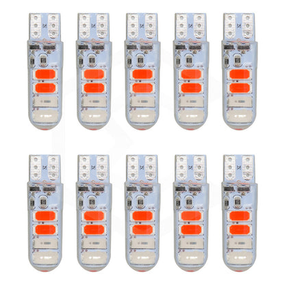 Kit 5 Pares Focos De Pellizco T10 8 Leds Estrobo En Codigo