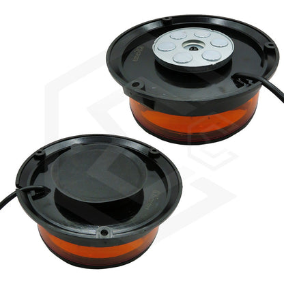 Torreta 48 Leds Ambar 12-24v 72w Ip65 Con Iman 20 Funciones