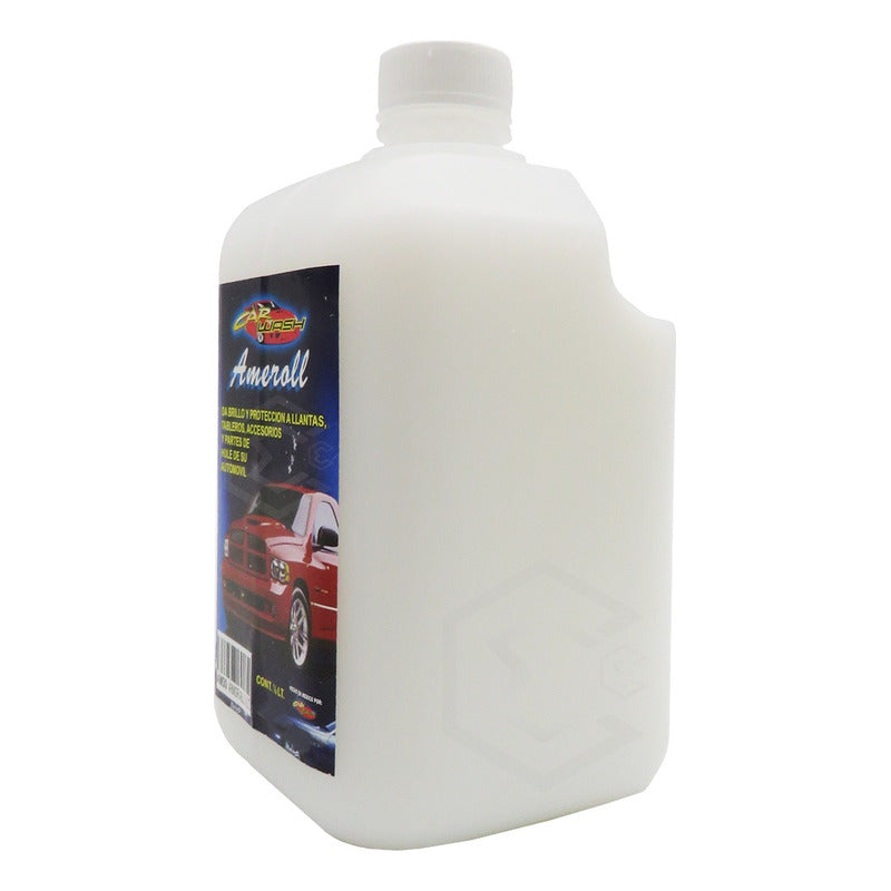 2 Abrillantador Protección Hule Plástico Cn 2 Esponjas 500ml Blanco