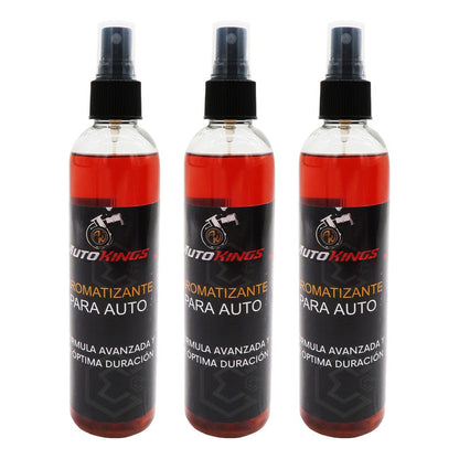 3 Aromatizante P Auto Desodorante Liquido Casa Oficina 270ml