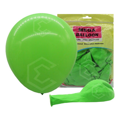 Bolsa 25 Globos Verde Claro Brilloso #18 Fiestas Bodas Latex Verde Claro Brilloso