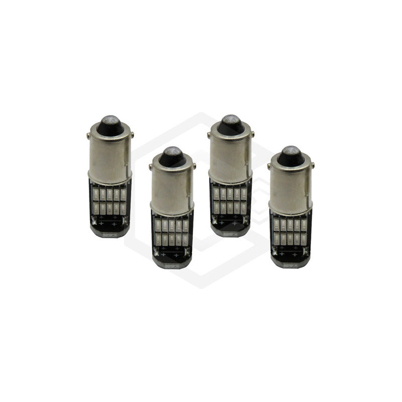 4 Focos De Pellizco 26 Led T11 Ba9s Bay9s Canbus 12v