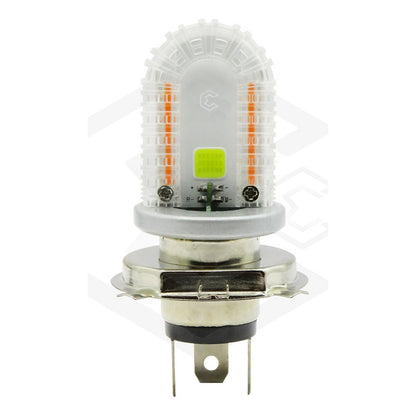 Foco Moto H4 108 Leds Cob Ba20d 6 Funciones 2 Caras Rgb H4