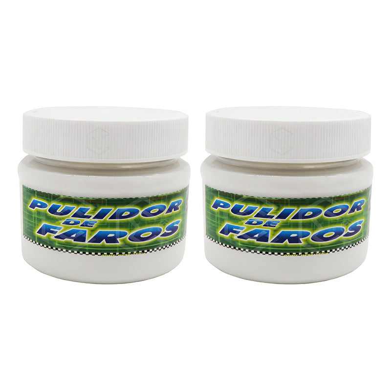 2 Pulidor Para Restaurar Faros Calaveras Gran Acabado 150gr Blanco