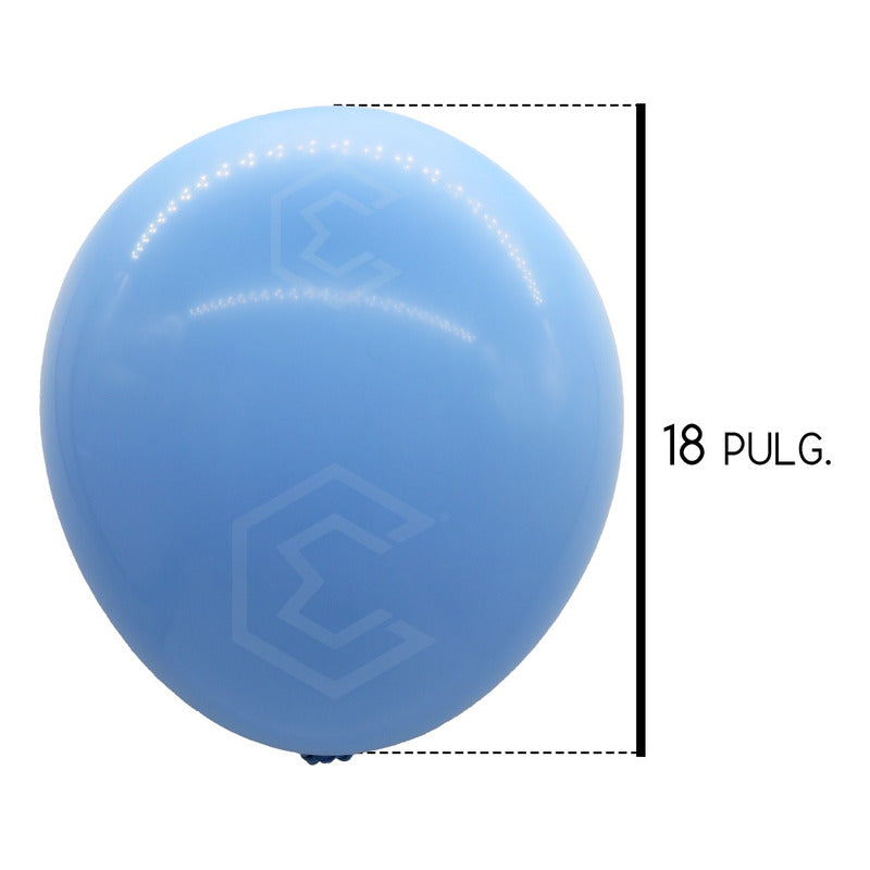 3 Globos Brillosos N°18 De Látex Para Fiestas Bodas Eventos