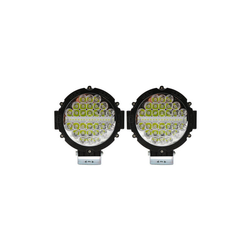 Par Faros Redondo Exploradores 45 Leds Fijo 36,000lm 12-24v