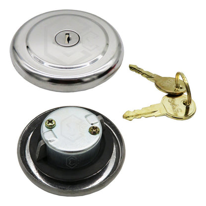 Tapón Tanque Gasolina Universal Con Llave Metal Cromado F4