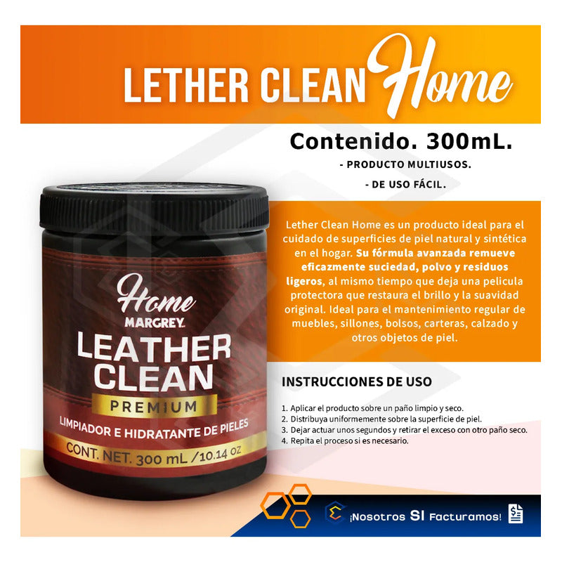 Limpiador E Hidratante De Piel Leather Clean Premium 300gr