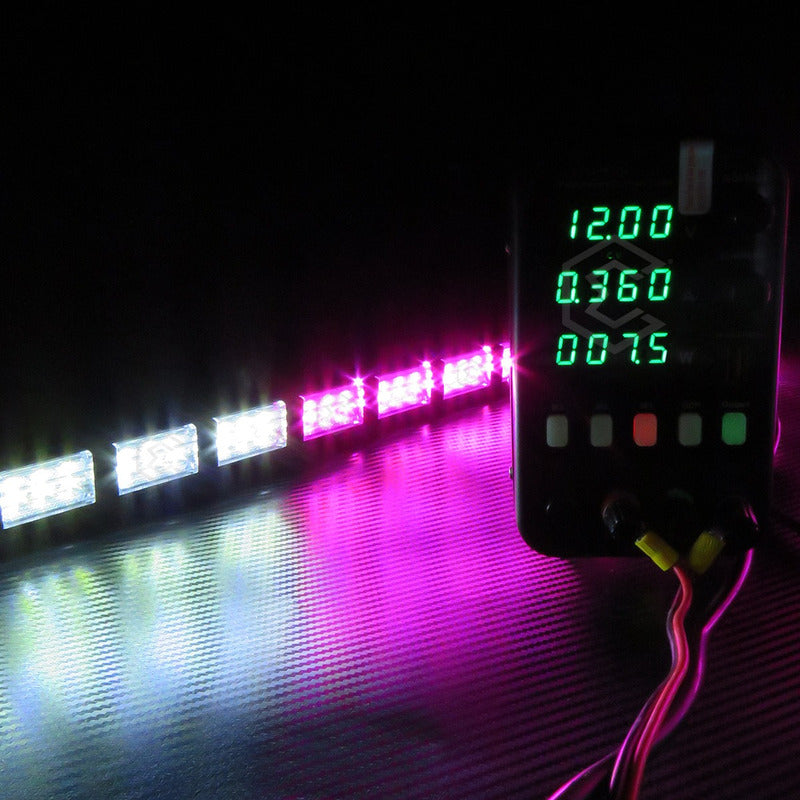Barra 432 Led 19 Funciones 24 Módulos Bicolor Estrobo 12-24v