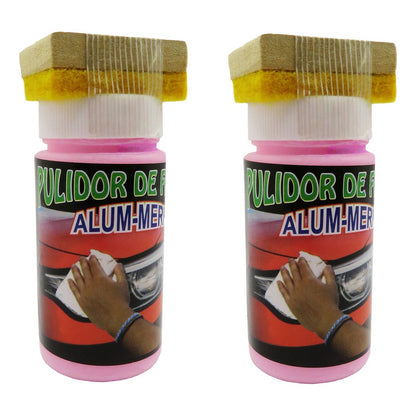 2 Pulidor Para Faros Y Calaveras Excelente Acabado 200grs.