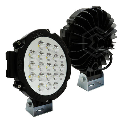 Par Faros Bicolor Exploradores Redondos 21 Leds Fijo 7'' 24v