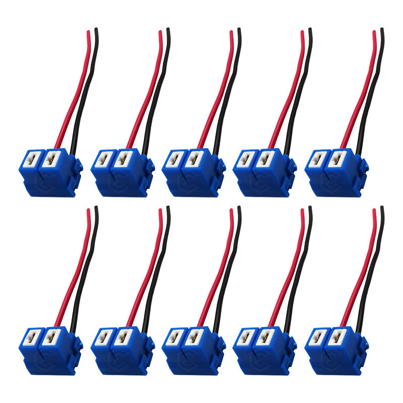 Soquet H7 Cerámica P/ Auto Enchufe Conector 10 Pieza Calidad