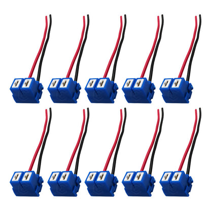 Soquet H7 Cerámica P/ Auto Enchufe Conector 10 Pieza Calidad