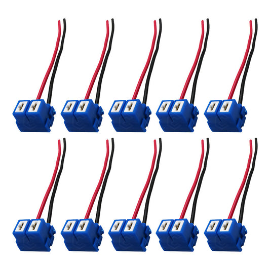 Soquet H7 Cerámica P/ Auto Enchufe Conector 10 Pieza Calidad