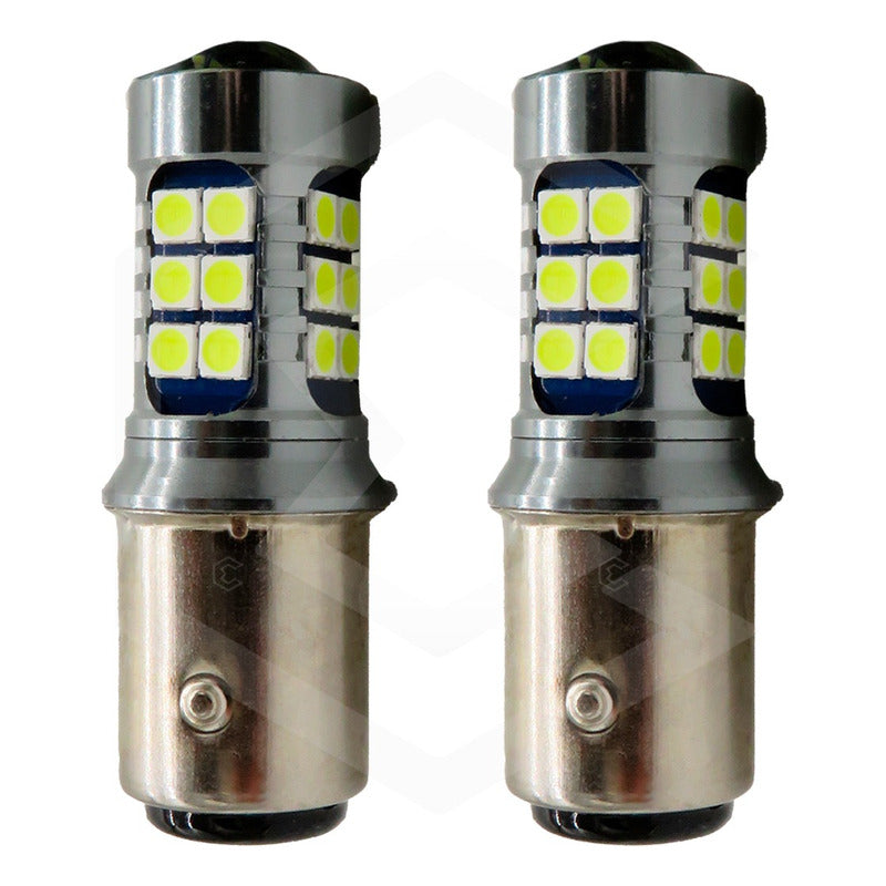 2 Focos 27 Led 1156 1157 3157 7440 7443 No Error Stop Cuarto