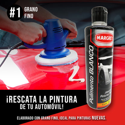 5pulimento 500ml Blanco,azul,rosa Alto Brillo Grano A Elegir